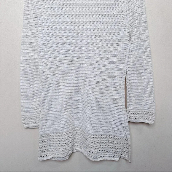 Tommy Bahama Womens Small Sand Dollar Shimmer  Tunic Sweater In Soft Gold - Picture 15 of 16